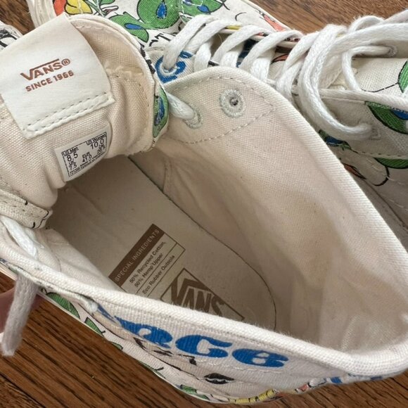 VANS x Vault Be The Difference Sunflower Eco Theory Sk8-Hi Skate Shoes 8.5 - Picture 8 of 12